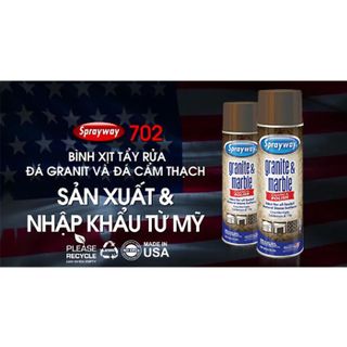 Chai xịt tẩy rửa đá granit và đá cẩm thạch Sprayway 702