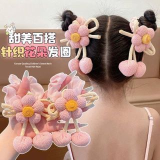 CỘT TÓC VẢI DỆT BÔNG HOA