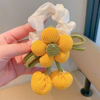 CỘT TÓC VẢI DỆT BÔNG HOA