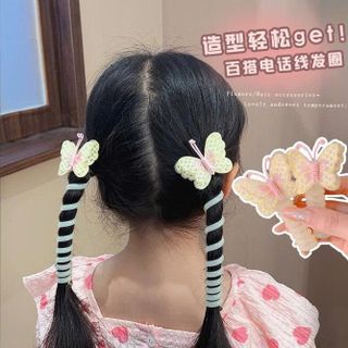 CỘT TÓC LÒ XO RUỘT GÀ BƯỚM THÊU