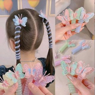 CỘT TÓC LÒ XO RUỘT GÀ BƯỚM THÊU