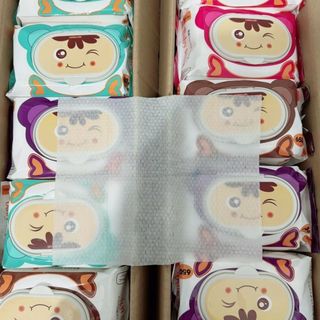 Khăn ướt Baby 1 thùng 10 bịch không mùi không cồn an toàn cho bé, kho bình dương