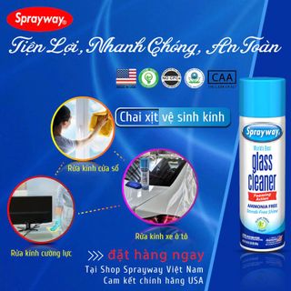 Chai xịt lau kính Sprayway Glass Cleaner SW50 19oz loại lớn