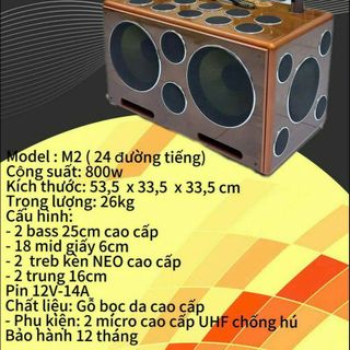 Loa hát karaoke soundbox M2 (24 đường tiếng) giá sỉ