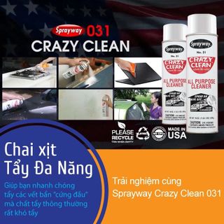 Chai xịt tẩy rửa đa năng Sprayway Crazy Clean 31 made in USA