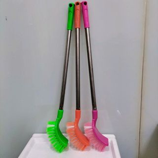 SET 10 CHỔI CỌ TOILET BỒN CẦU INOX DÁNG CONG