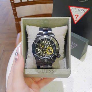 ĐỒNG HỒ NAM CAO CẤP GUET GW0488G DÂY INOX MẶT CHONOGRAP FULLBOX