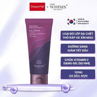 Tẩy tbc mặt Whisis vitamin C tím 120ml