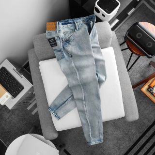 Quần jean nam. Jean Dài Full 6 Colors   Chất jean chính phẩm co giản xịn sò dày dặn fom slim