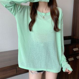 Áo dài tay nữ không xẻ tà chất cotton mát sẵn sll nhận đặt may theo yêu cầu