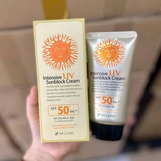 Kem Chống Nắng 3W Clinic Intensive UV Sunblock Cream Hàn Quốc 70ml.