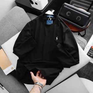 Áo thun dài tay nam. Full phụ kiện hãng- In cao thêu nổi sắc nét - Chất cotton nhẹ cao cấp, mịn đẹp