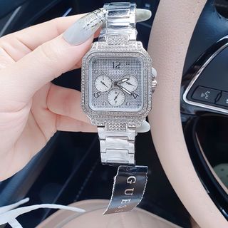 ĐỒNG HỒ NỮ CAO CẤP GUET MẶT VUÔNG FULL ĐÁ BẠC VÀ VÀNG