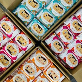 Thùng 10 bịch khăn ướt baby wipes khong mùi không cồn an toàn cho bé