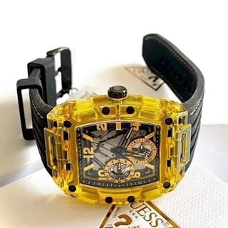 ĐỒNG HỒ NAM CAO CẤP GUET CHỮ NHẬT NIỀNG VÀNG TRONG SUỐT