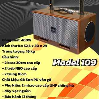 Loa hát karaoke soundbox PU109 - 2 micro