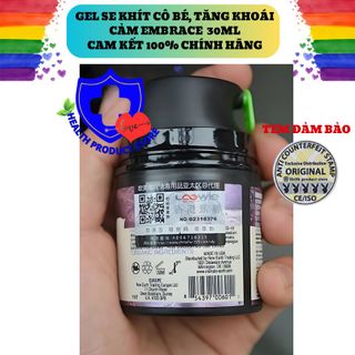 Gel Bôi Trơn Se Khít Âm Đạo Cho Nữ Cao Cấp Embrace 30ml, Kích Thích Hưng Phấn, Sản Phẩm Chính Hãng Uy Tín Trên 10 Năm