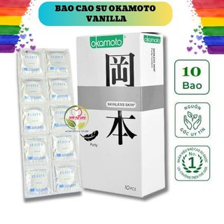 Bao Cao Su Siêu mỏng Okamoto Skinless Skin Purity Hộp 10 Cái DATE XA, Siêu Mỏng Không Mùi Tinh Khiết đến từ Nhật Bản