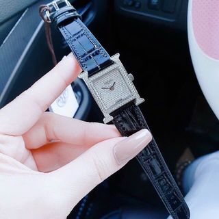 ĐỒNG HỒ NỮ CAO CẤP HERMEC MẶT FULL XOÀN MÁY MIYOTA DÂY DA NHIỀU MÀU