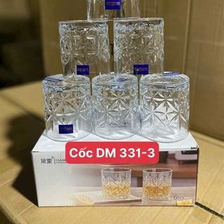 Bộ 6 Cốc Thủy Tinh 340ML DM331-3 ( THÙNG 8B )