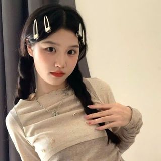 KẸP TÓC KIM LOẠI MẠ BẠC