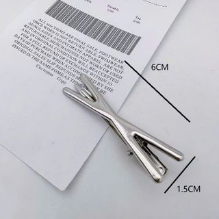 KẸP TÓC KIM LOẠI MẠ BẠC