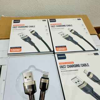 Cáp sạc siêu nhanh Sendem T115 dây bện nylon đầu hợp kim kẽm 120W chân IPhone