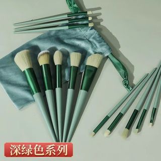 Bộ cọ trang điểm - Cọ makeup 13 món kèm túi đựng.