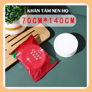 Khăn Tắm Nén Đỏ Viên To (Thùng 600 Cái)