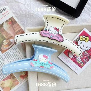 GẤP TÓC MIKA HELLO KITTY ĐƯỜNG KẺ