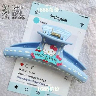 GẤP TÓC MIKA HELLO KITTY ĐƯỜNG KẺ
