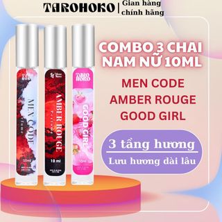 [Mua 3 Tặng 1 Chai Tròn Ngẫu Nhiên] Combo 3 Chai Nước Hoa Unisex 10ml Hương Thơm Dễ Chịu Lưu Giữ Lâu Phù Hợp Đi Học Đi Làm Đi Tiệc Perfume Nuochoa Nuochabody