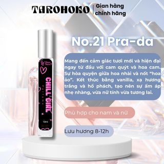 (1 chai 10ml) Nước hoa chiết 10ml Dành Cho Nam Nữ Unisex - Lưu hương cả ngày dài -  - Cồn hữu cơ