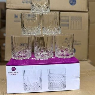 Bộ 6 Cốc Thủy Tinh "KB036-1" 218ml (THÙNG 12B)