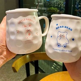 Cốc Sứ bong bóng Động Vật 400ml ( THÙNG 60C )