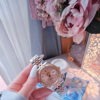 ĐỒNG HỒ NAM NỮ CAO CẤP RÔLET DÂY THÉP DEMI NIỀNG KHÍA