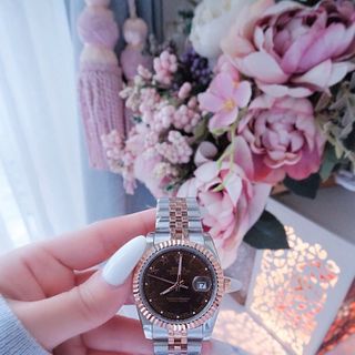ĐỒNG HỒ NAM NỮ CAO CẤP RÔLET DÂY THÉP DEMI NIỀNG KHÍA