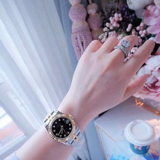 ĐỒNG HỒ NAM NỮ CAO CẤP RÔLET DÂY THÉP DEMI NIỀNG KHÍA