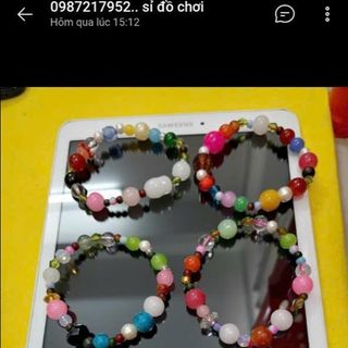 Chuỗi vòng tay vòng đeo tay nhiều màu mix