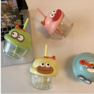 Cốc Thủy Tinh Cute Mặt Hề ( THÙNG 100C )