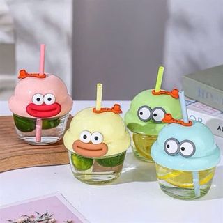 Cốc Thủy Tinh Cute Mặt Hề ( THÙNG 100C )