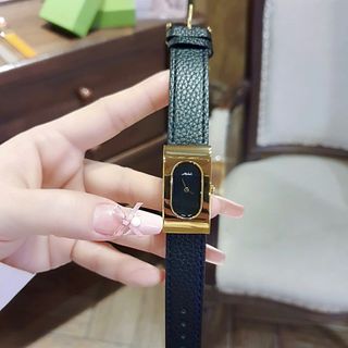 ĐỒNG HỒ NỮ CHÍNH HÃNG MISHALY MẶT CHỮ NHẬT NIỀNG VÀNG FULLBOX