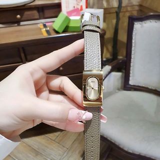 ĐỒNG HỒ NỮ CHÍNH HÃNG MISHALY MẶT CHỮ NHẬT NIỀNG VÀNG FULLBOX