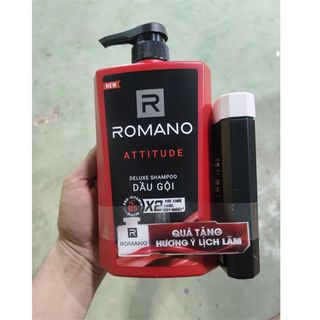 Dầu Gội Tặng Sữa Tắm Romano Màu Đỏ (Thùng 12 Set)