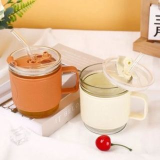Cốc thuỷ tinh bọc nhựa nhám 350ml (THÙNG 78C)
