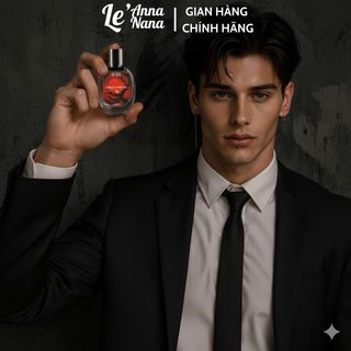 Nước Hoa Amber Rouge 30ml - Hương Thơm Sang Trọng & Huyền Bí - Lưu Hương Dài Lâu 8-12 Giờ - Le'Anna & Nana