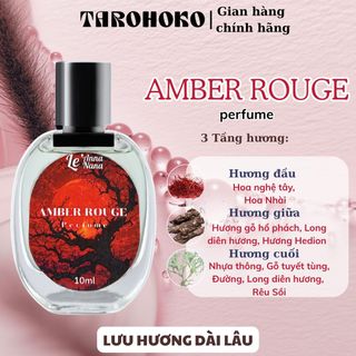 Nước Hoa Amber Rouge 30ml - Hương Thơm Sang Trọng & Huyền Bí - Lưu Hương Dài Lâu 8-12 Giờ - Le'Anna & Nana