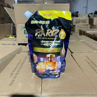 Nước Giặt Xả Pariz 1,2kg Màu Đen (Thùng 12 Túi)