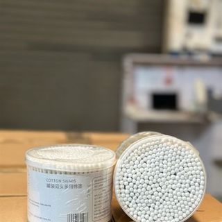 Hộp Tròn 500 Tăm Bông Cotton Swabs Có Hóa Đơn Có VAT (Thùng 120 Hộp)