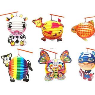 LỒNG ĐÈN TRUNG THU GIẤY XẾP HÌNH THÚ